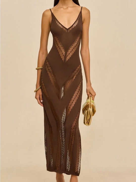 cult gaia Dresses & Skirts - Cult Gaia Elza Knit Dress in Luwak